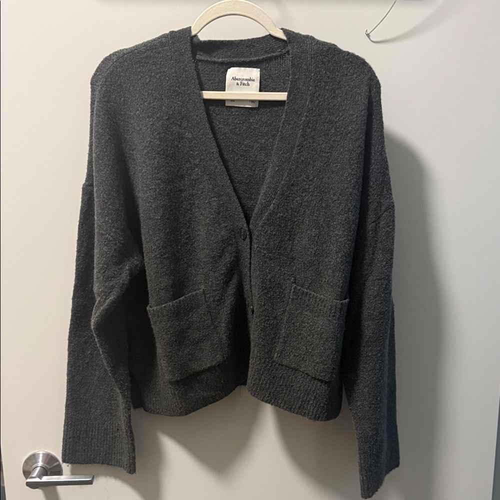 Abercrombie & Fitch Dark Gray Knit Sweater